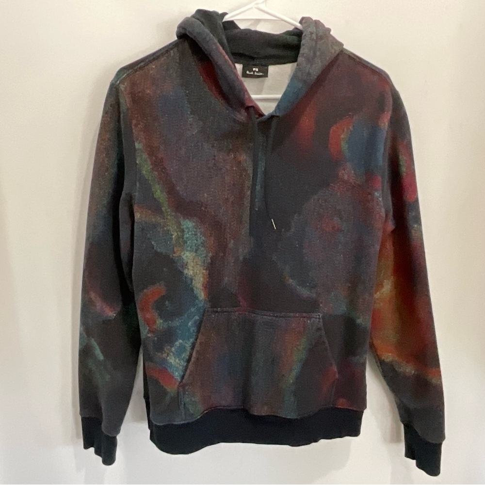 PS Paul Smith Black + Multicolor Hoodie Sz L Womens Or Med Men’s